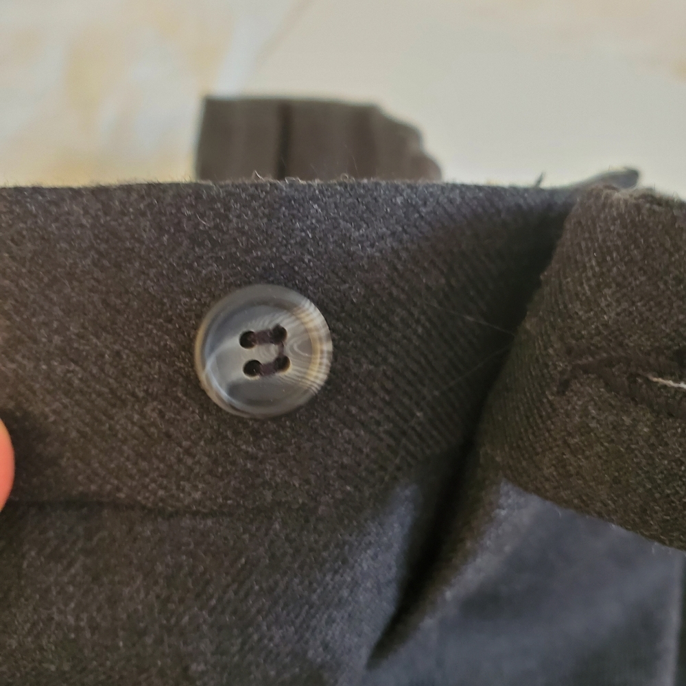 Bill Blass Menswear black/gray formal suit pants - Picture 3 of 14